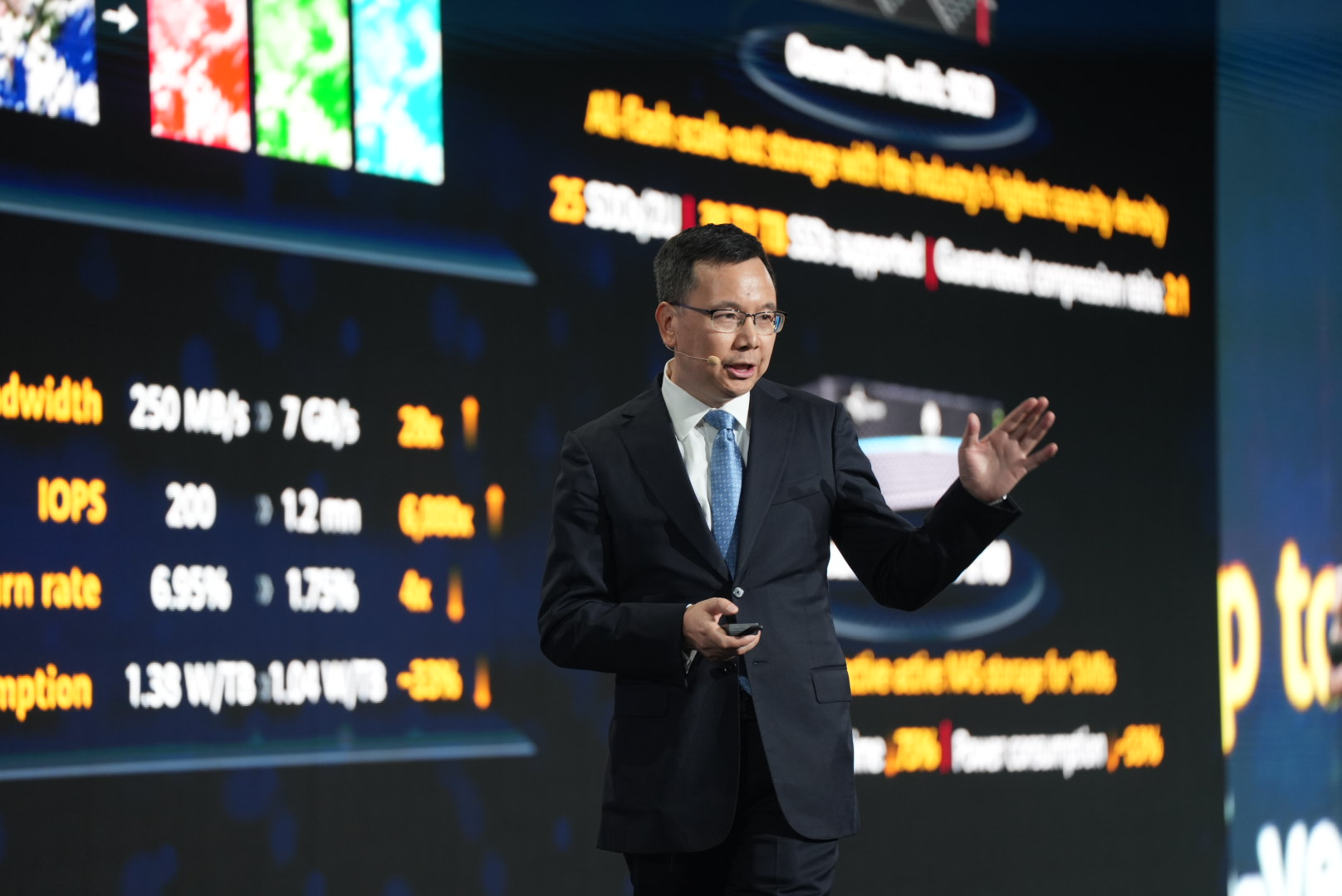 Yang Chaobin, Huawei Board Member and President of ICT Products & Solutions at HUAWEI CONNECT 2023 in Paris